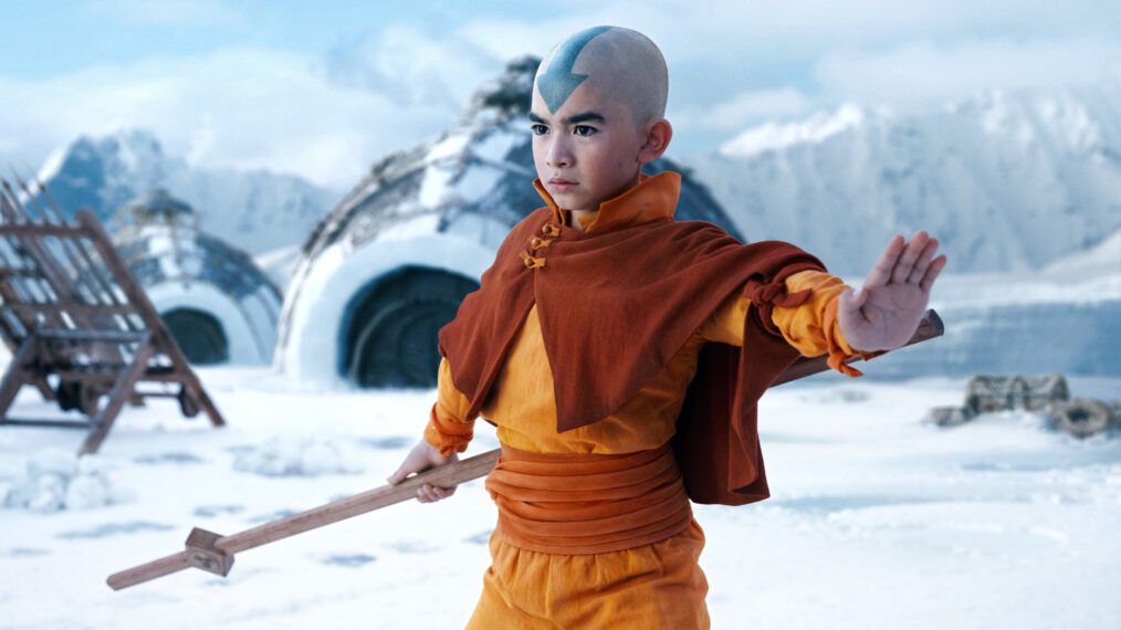 Gordon Cormier as Aang in Netflix