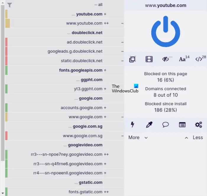 Voir les trackers Navigateur jetable SquareX