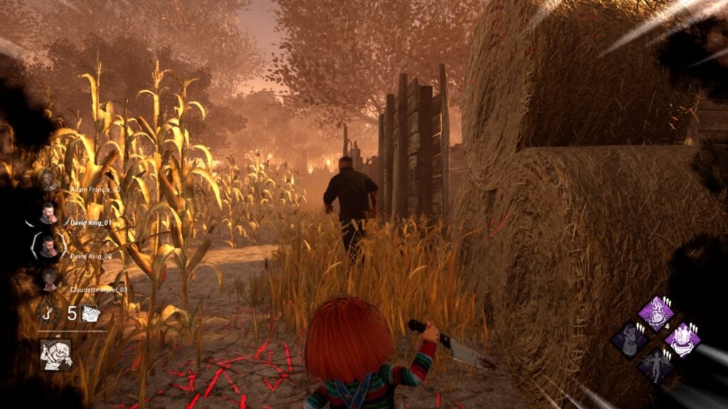 Chucky poursuit un survivant en mode Hidey-Ho dans Dead by Daylight