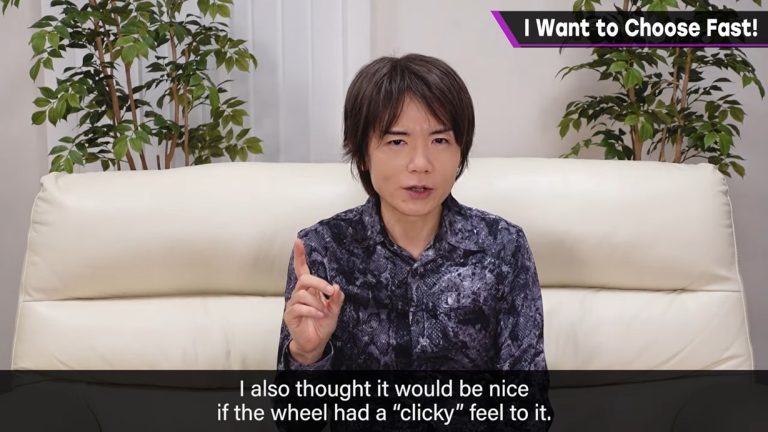 Masahiro Sakurai voulait une molette de défilement sur la manette GameCube
