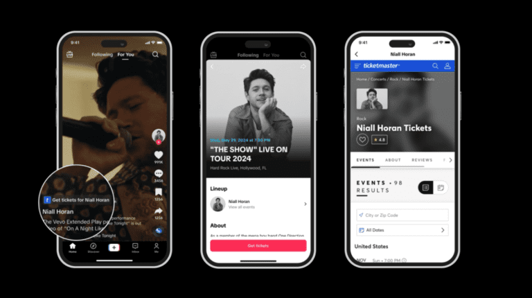 TikTok étend sa fonctionnalité de billetterie intégrée à l’application Ticketmaster aux utilisateurs de 20 pays