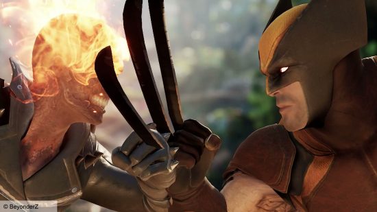 Les mods transforment Mortal Kombat 1 en Marvel vs Capcom 5 le plus étrange : Les mods transforment Mortal Kombat 1 en Marvel vs Capcom 5 le plus étrange : les héros Marvel Ghost Rider et Wolverine se battent
