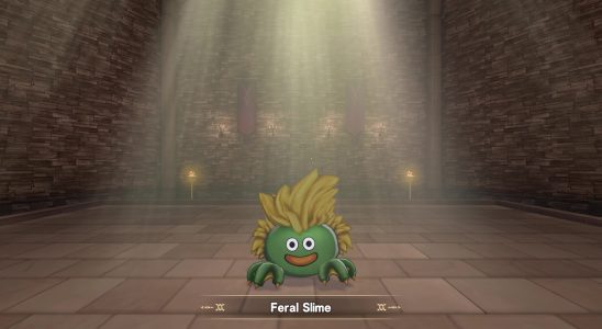 This image shows a Feral Slime from Synthesis in Dragon Quest Monsters: The Dark Prince.