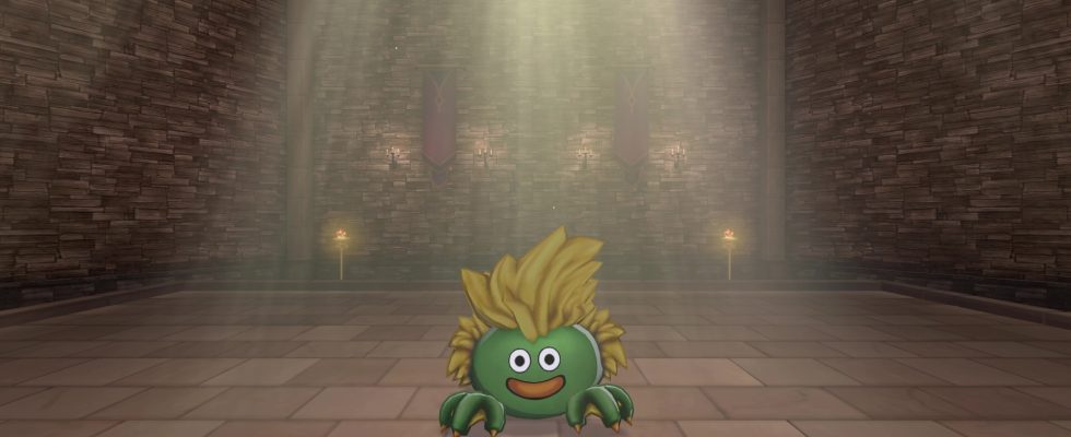 This image shows a Feral Slime from Synthesis in Dragon Quest Monsters: The Dark Prince.