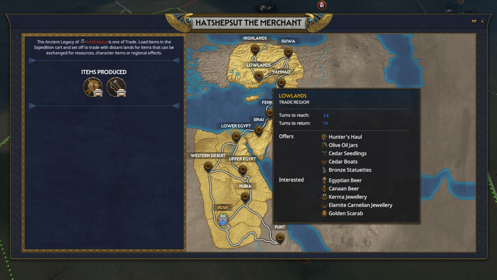 Revue de Total War Pharaoh : l'histoire du pharaon Hatshepsout