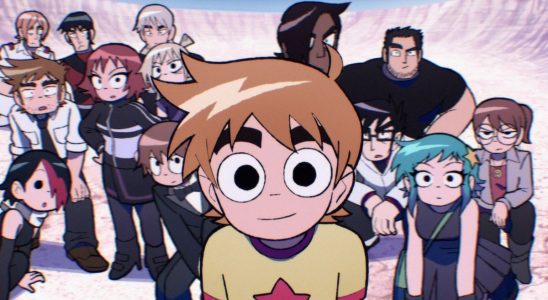 Group shot of Scott Pilgrim Takes Off characters