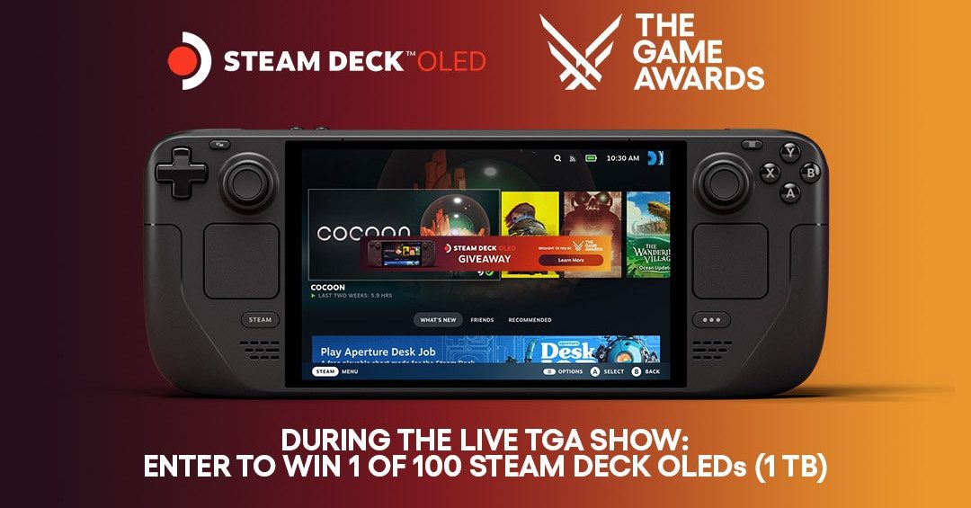 Regardez les Game Awards pour avoir une chance de gagner un Steam Deck OLED gratuit
