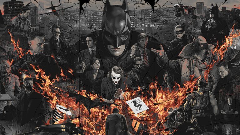 Cool Stuff : L'affiche de la trilogie Dark Knight par Gabz est le héros que Gotham mérite
