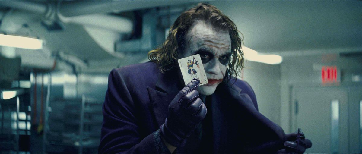 Le joker de Heath Ledger dans Le Chevalier Noir