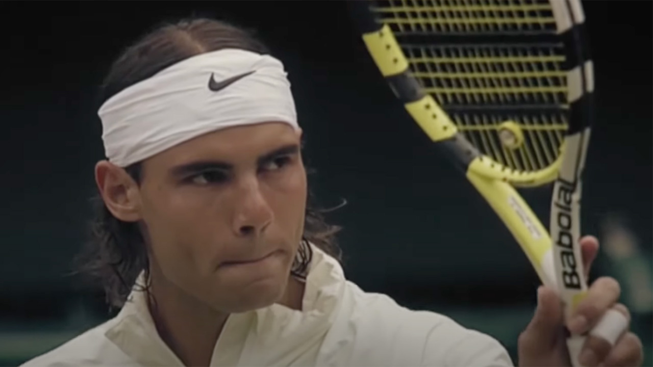 Rafael Nadal à Wimbledon 2008.