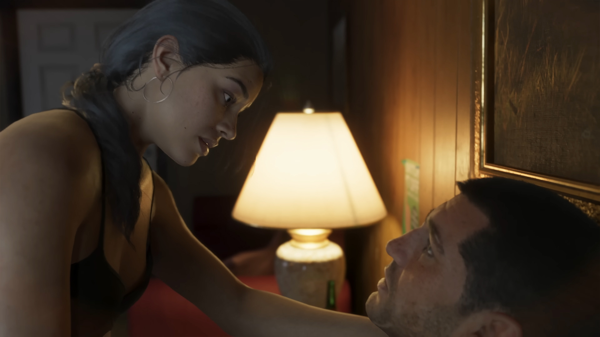 Lucia demande à l'homme s'il a confiance dans la bande-annonce de GTA 6