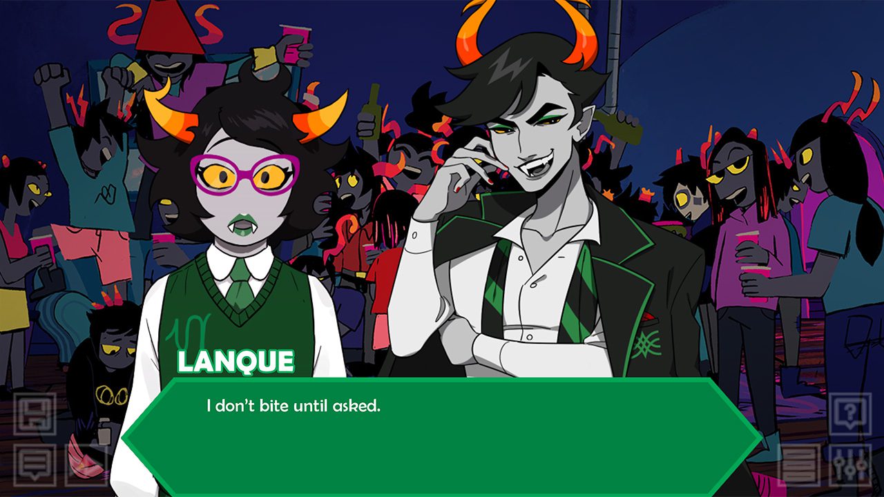 Gameplay de Hiveswap Friendsim
