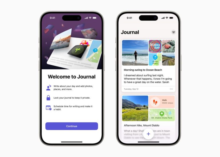 La nouvelle application Journal d’Apple est désormais disponible avec la sortie d’iOS 17.2