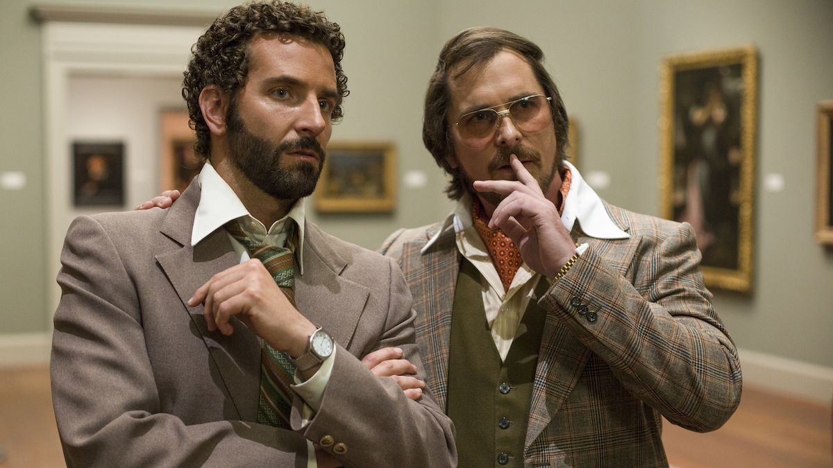 Bradley Cooper and Christian Bale in American Hustle