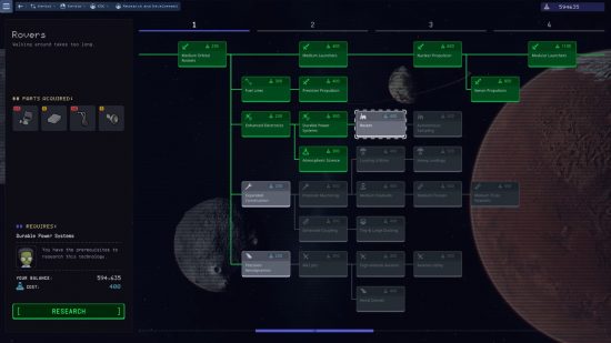 Mise à jour Kerbal Space Program 2 For Science - Le nouvel arbre technologique arrive dans le jeu de simulation spatiale.