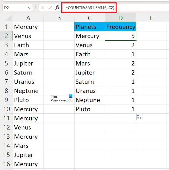 Compter les occurrences de texte avec Countif