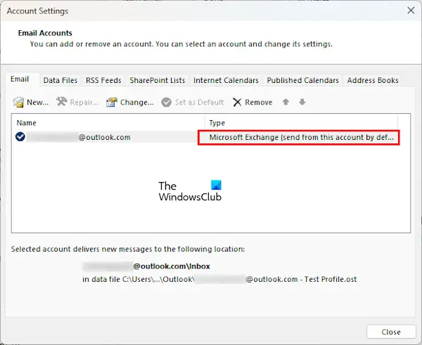 Connaissez votre type de compte dans Outlook