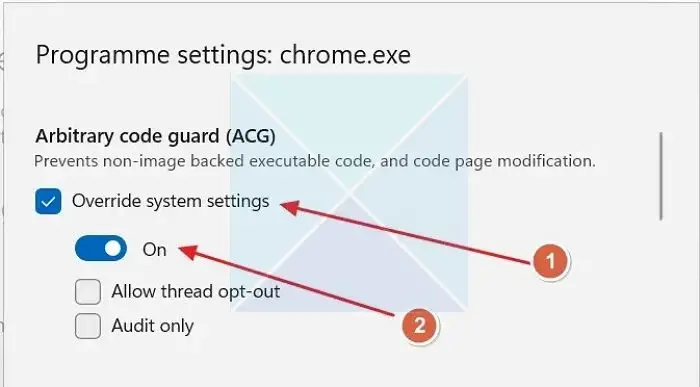 Remplacer les paramètres système Chrome