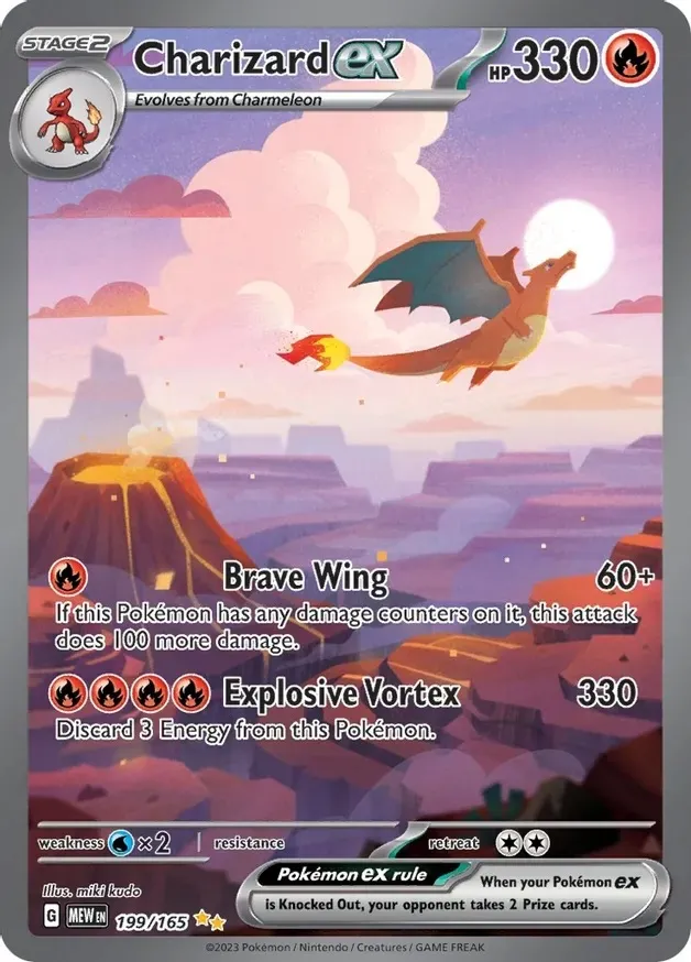 Charizard du jeu Pokemon 151 dans Pokemon TCG.