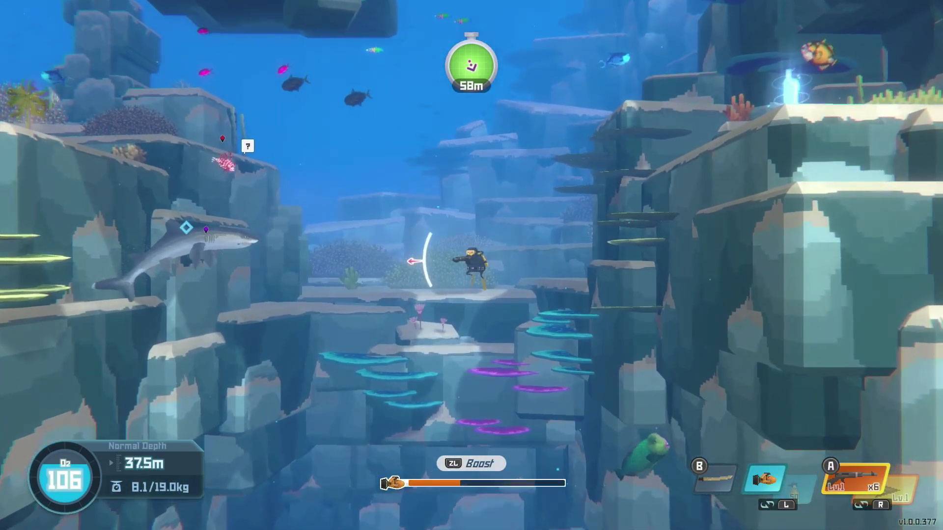 Dave The Diver, Switch, Critique, Gameplay, Capture d'écran, Shark, Boss Fight