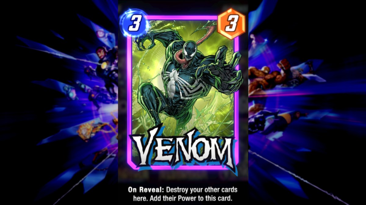 Carte Destroy de Venom dans Marvel Snap.