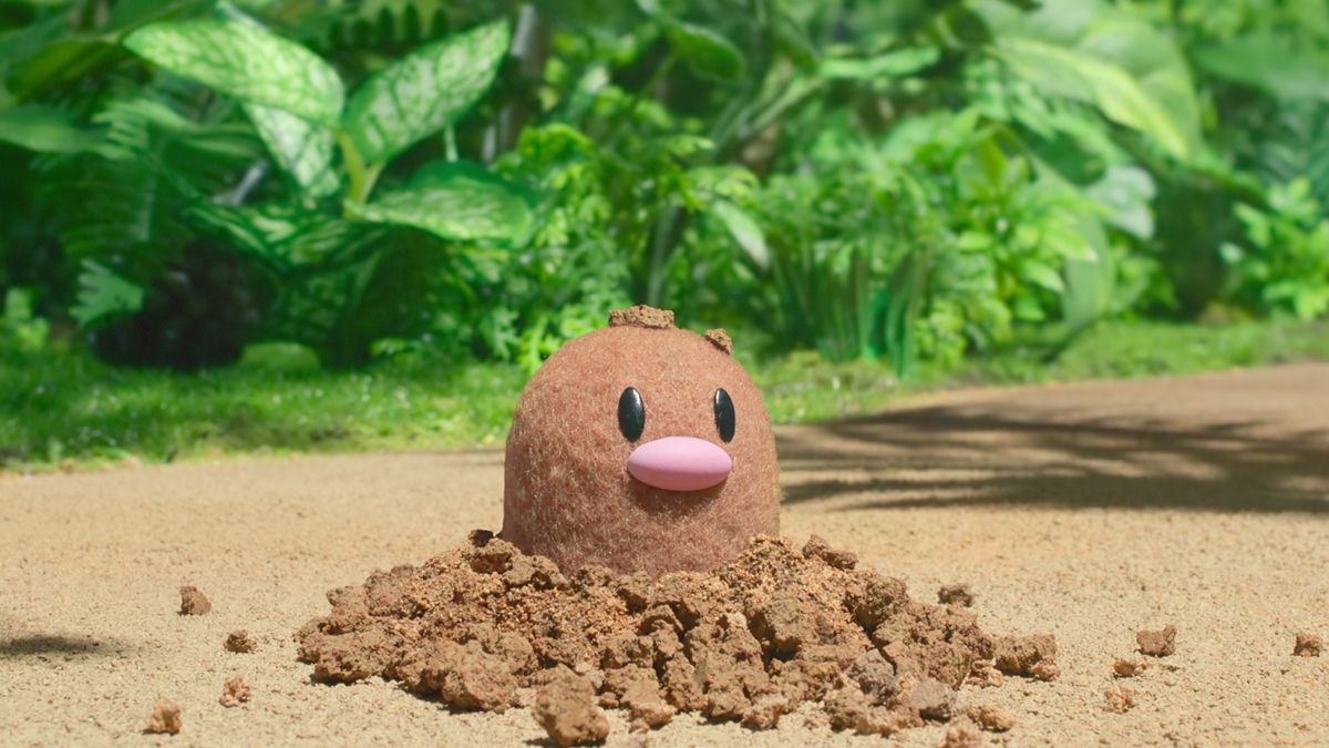 Un Diglett surgit du sous-sol