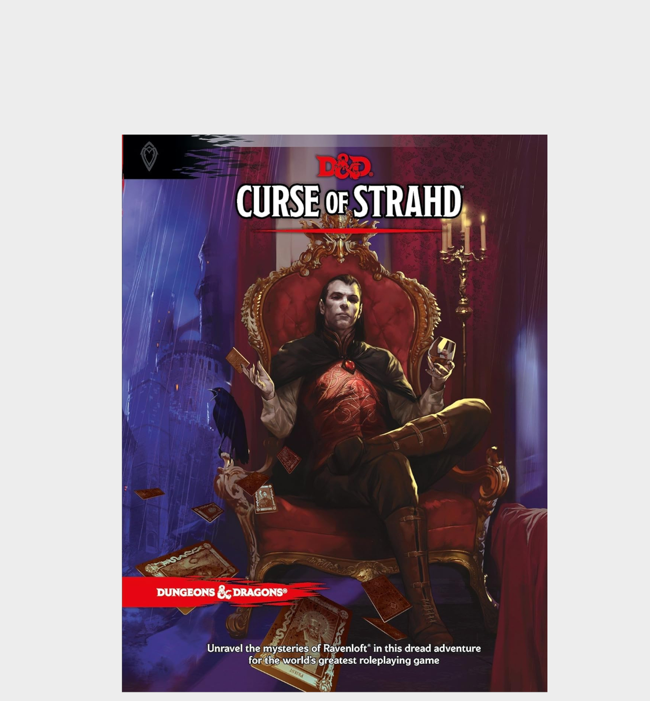 Couverture La Malédiction de Strahd sur fond uni