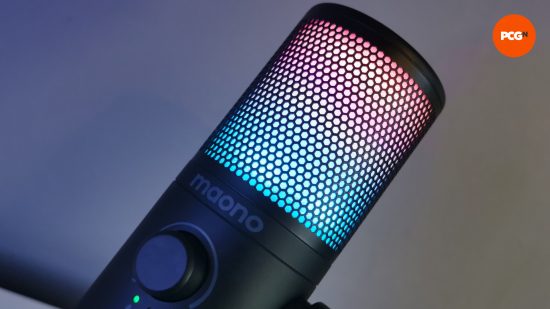 Images du microphone Maono DM30 RGB.