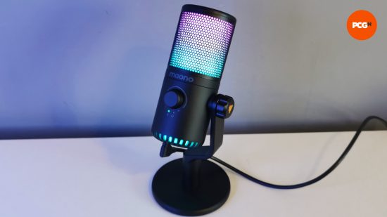 Images du microphone Maono DM30 RGB.