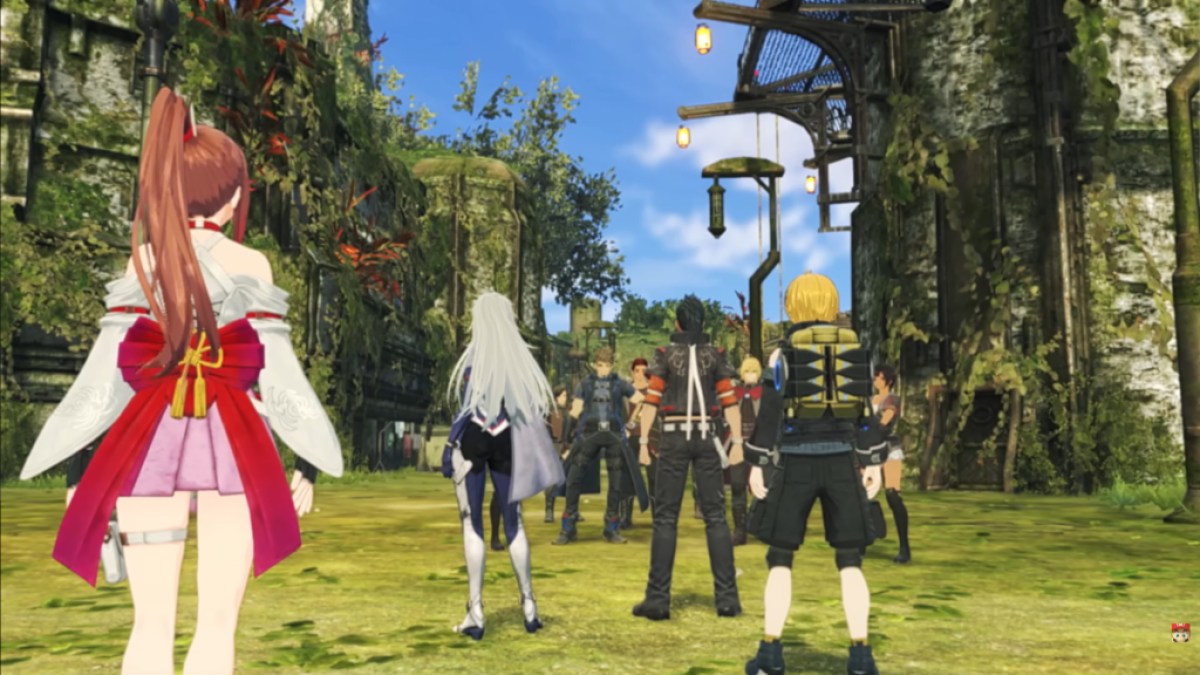 Personnages debout dans Xenoblade Chronicles 3. Cette image fait partie d'un article sur les meilleurs JRPG de 2023.