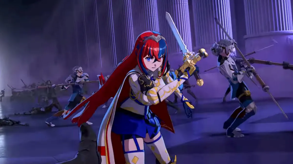 Une femme tenant une épée dans Fire Emblem: Engage.  Cette image fait partie d'un article sur les meilleurs JRPG de 2023.