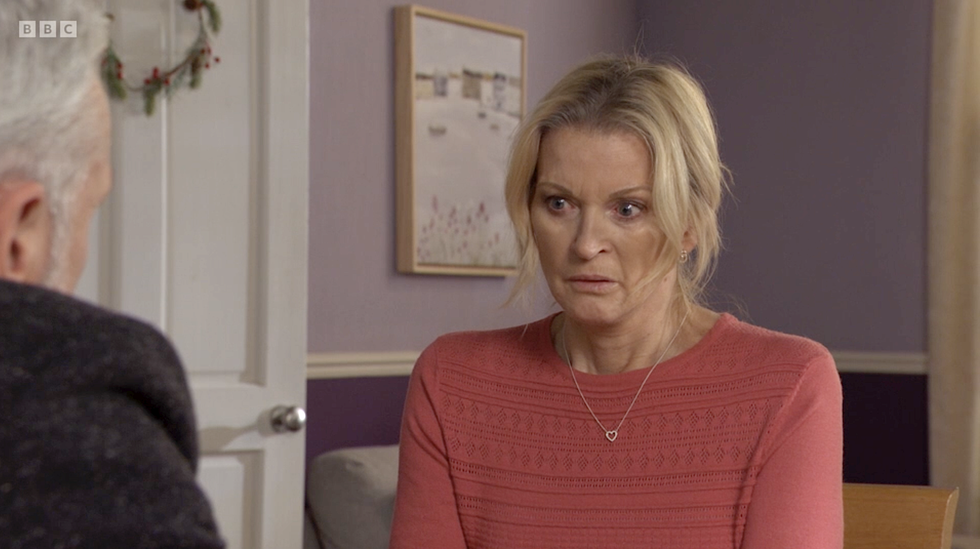 Brian Conley dans le rôle de Rocky et Gillian Taylforth dans le rôle de Kathy dans Eastenders