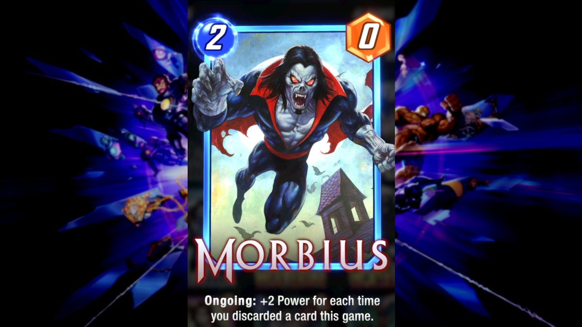 Carte de défausse de Morbius dans Marvel Snap.