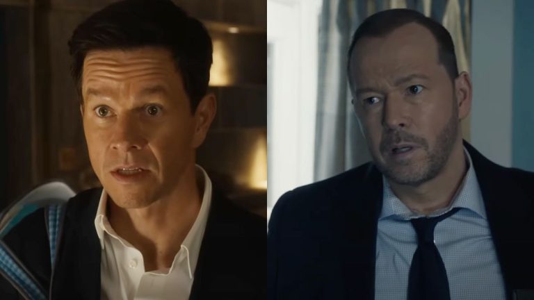 L-R: Mark Wahlberg on The Family Plan and Donnie Wahlberg on Blue Bloods.