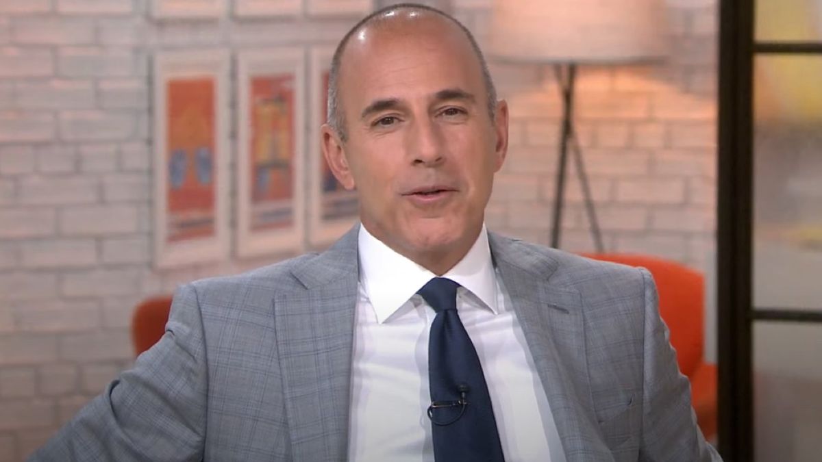 A screenshot of Matt Lauer on the Today Show.