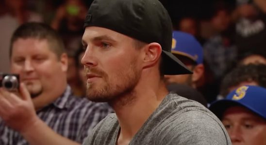 Stephen Amell being taunted by Stardust on Monday Night Raw