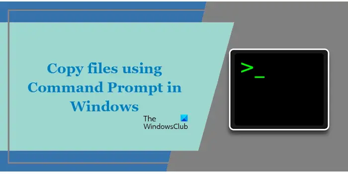 Comment copier des fichiers à l’aide de l’invite de commande dans Windows 11