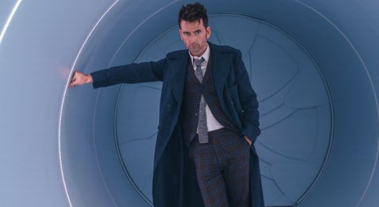 David Tennant as The Doctor in the TARDIS