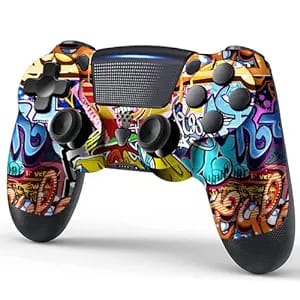 La manette sans fil TIANHOO, dotée de designs inspirés des graffitis, est une manette Playstation 4 unique et artistique.