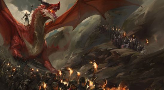 A dragon army on the march