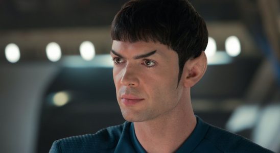 Ethan Peck as Spock in Star Trek: Strange New Worlds