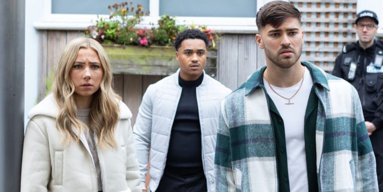 Hollyoaks diffuse un cliffhanger policier pour Peri et Romeo
