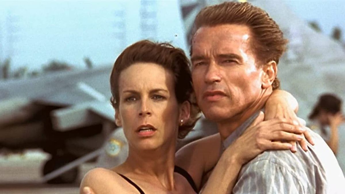 Jamie Lee Curtis and Arnold Scharzenegger in True Lies