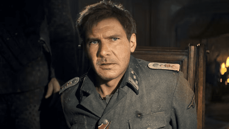 Still of Harrison Ford in Indiana Jones and the Dial of Destiny.