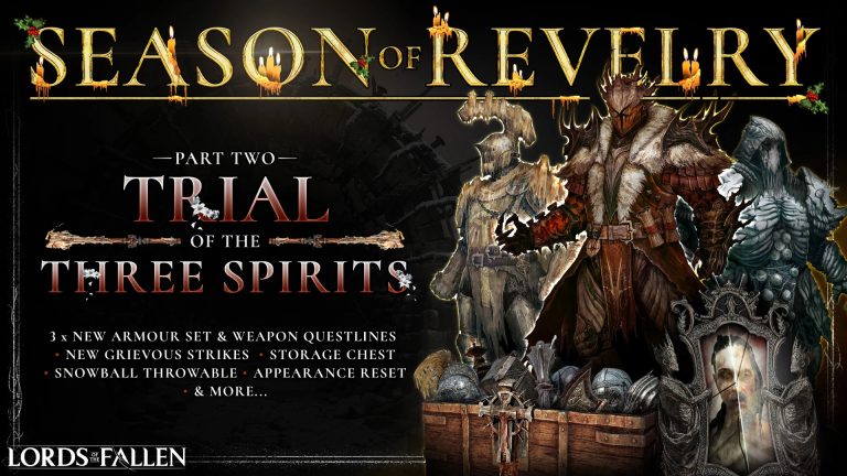 La mise à jour 1.024 de Lords of the Fallen est publiée pour le patch 1.1.414 Trial of the Three Spirits