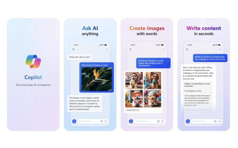 L’application de chatbot Copilot AI de Microsoft arrive sur iOS