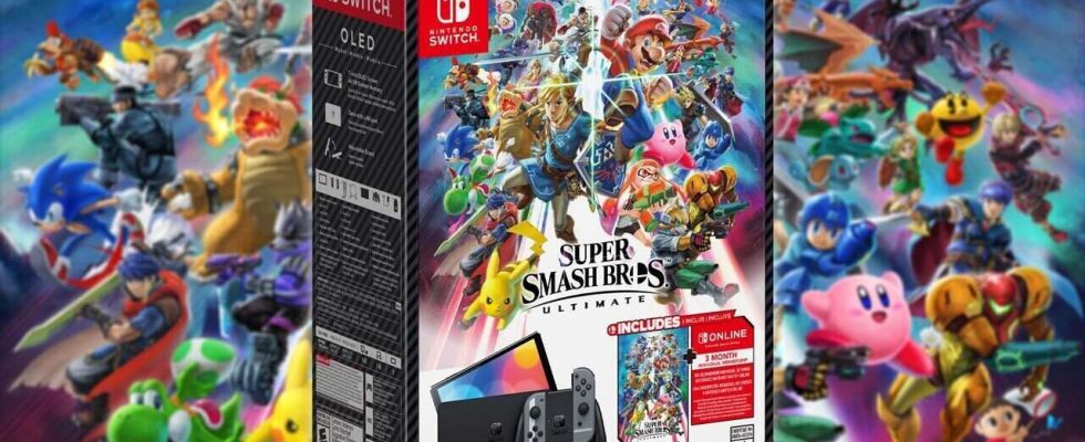 Le pack OLED Super Smash Bros. Switch toujours disponible sur Amazon, arrive avant Noël