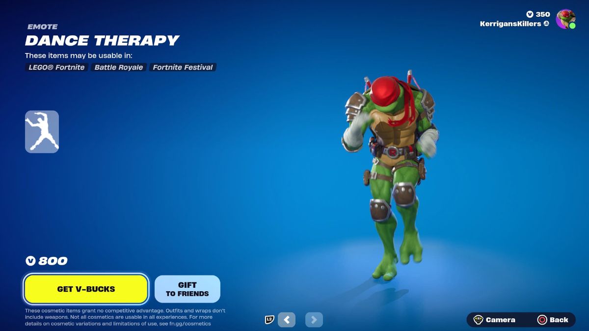 The Dance Therapy emote in Fortnite.