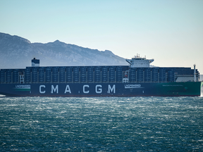 Le "CMA CGM Palais-Royal"le plus grand porte-conteneurs du monde