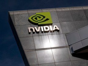 Siège social du fabricant de puces Nvidia à Santa Clara, en Californie.